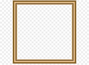 Picture frame Square Text Area Pattern - Gold Border Frame Transparent PNG Image 