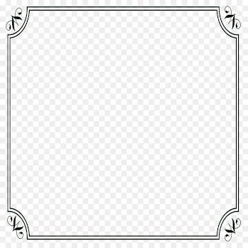 Picture frame Template - Black Border Frame PNG Picture 