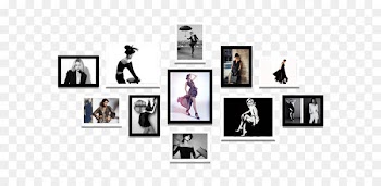 Picture frame Wall - Women's clothing store Fashion Model Photo Wall 