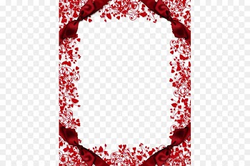 Picture frame Wallpaper - Red Flower Frame PNG Clipart 