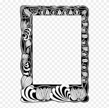 Picture Frames Borders And Frames Black And White Ornament - Frame Design In Death