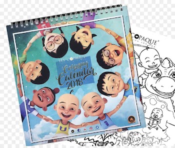 Picture Frames Calendar Font - upin ipin raya 
