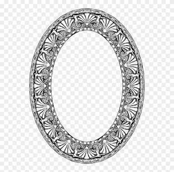 Picture Frames Circle Line And Form - Circular Logo Border