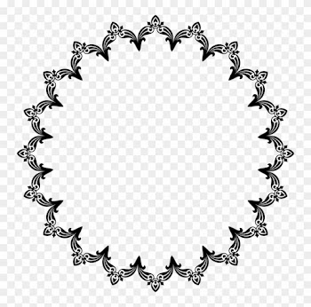 Picture Frames Computer Icons - Leaf Round Frame Black