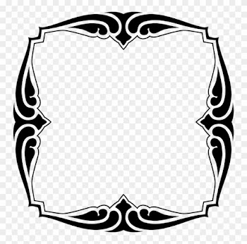 Picture Frames Decorative Borders Silhouette Decorative - Decorative Art Frame