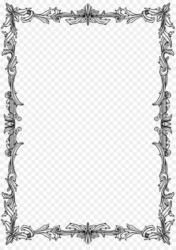 Picture Frames Drawing Parchment Film frame Line art - wedding border 