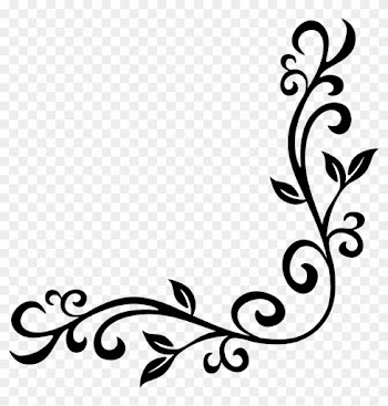 Picture Frames Floral Design Clip Art - Page Corner Clipart
