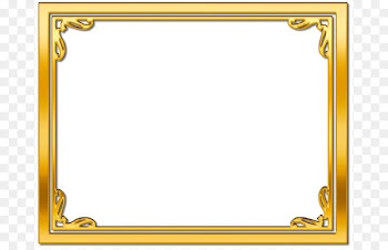 Picture Frames Gold Desktop Wallpaper Clip art - Frame Gold Background Transparent 