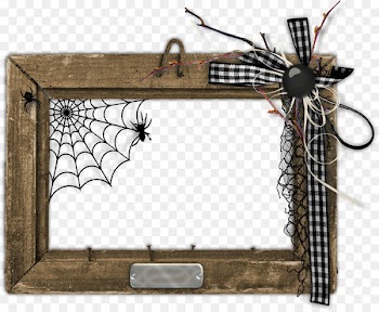 Picture Frames Halloween Scrapbooking Poster - CLUSTER FRAME 