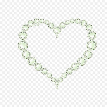 Picture Frames Heart Clip art - Light green diamond heart-shaped hollow 