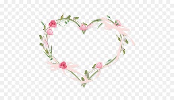 Picture Frames Heart Flower Clip art - watercolor flower border 