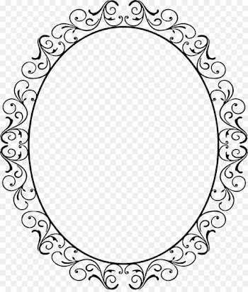 Picture Frames Oval Clip art - oval frame 