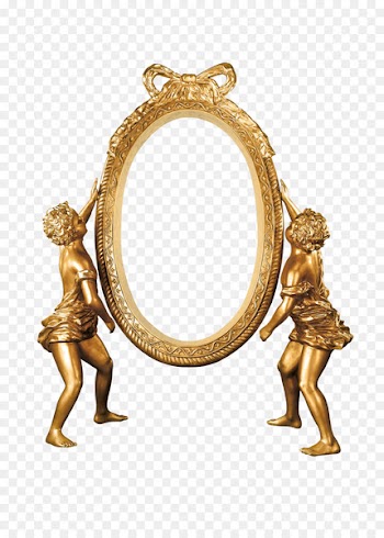 Picture Frames Oval M Brass Vivement le printemps Alpes-de-Haute-Provence - avril border 