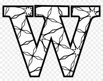 Picture Free Here S A Set - Black And White Letter W
