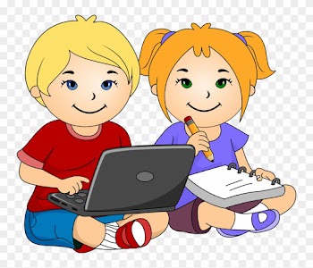 Picture Girl And Boy - Girl And Boy Writing Clipart