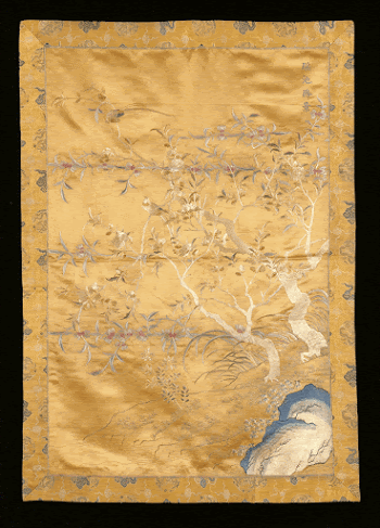 Picture hanging of embroidered gold-colored | Free Photo - rawpixel