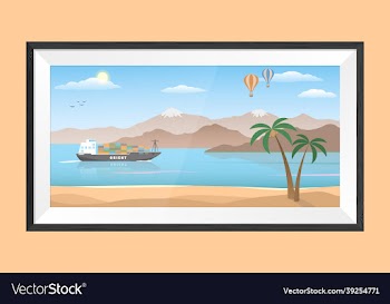 picture in a frame orient tale cartoon style