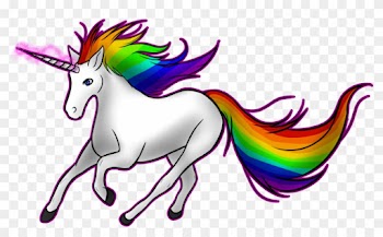 Pictures Of Unicorn Transparent Background - Rainbows And Unicorns Png