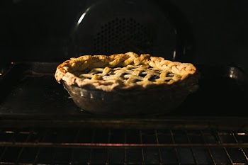 Pie Baking In Oven