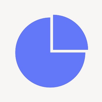 Pie chart icon, blue flat | Free Icons - rawpixel