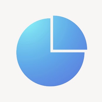 Pie chart icon, gradient design | Free Icons - rawpixel