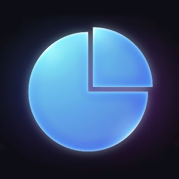 Pie chart icon, neon glow | Free Icons - rawpixel