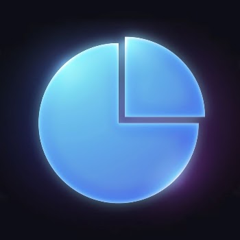 Pie chart icon, neon glow | Free Icons - rawpixel