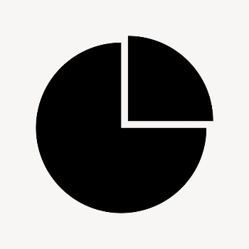 Pie chart icon, simple flat | Free Icons - rawpixel