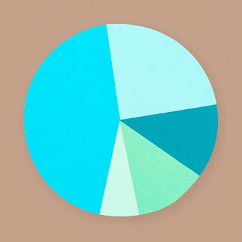 Pie chart paper business hand craft element | Free stock illustration | High Resolution graphic