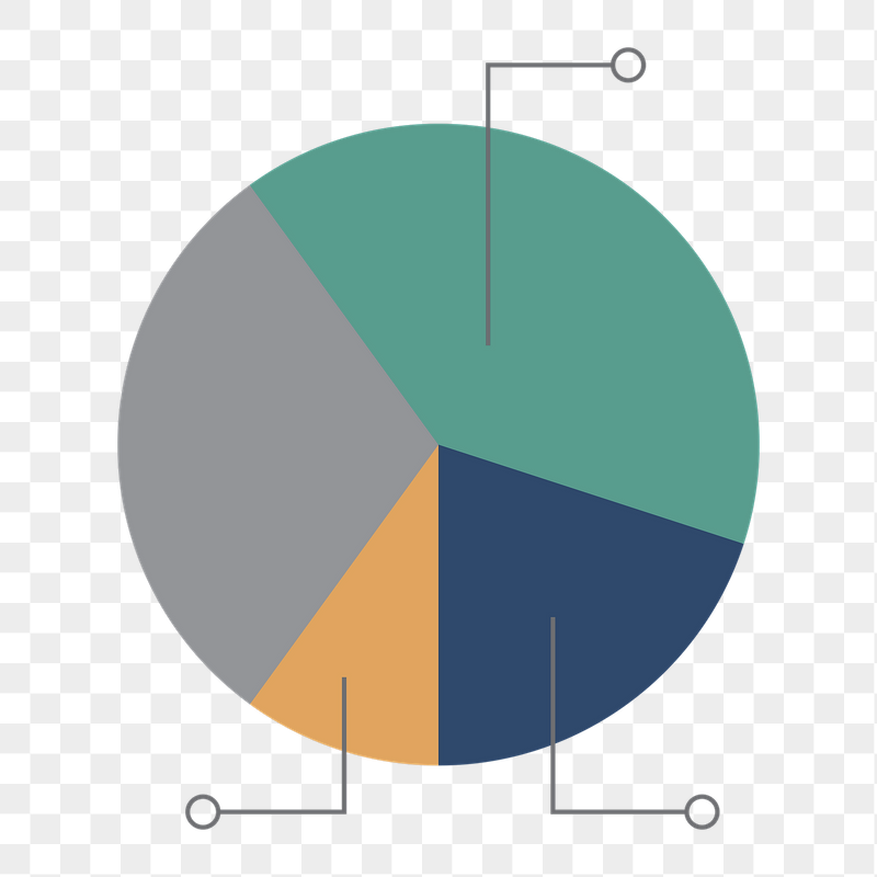 Pie chart png, population percentage | Free PNG - rawpixel