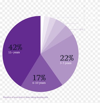 Pie Chart Showing Length Of Time Using Sleeping Pills, - Percentage Of People With Sleeping Disorders