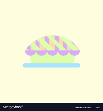 Pie icon delicious pie vector image