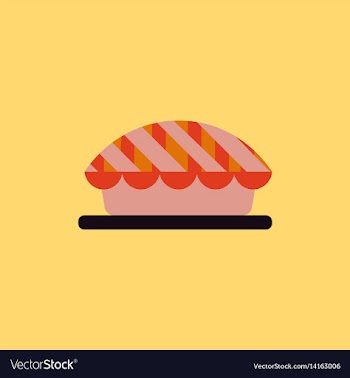 Pie icon delicious pie vector image