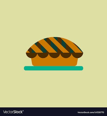 Pie icon delicious pie vector image