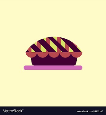 Pie icon delicious pie vector image