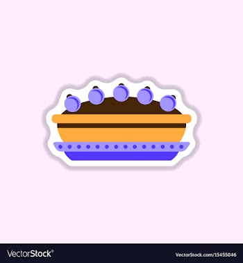 Pie icon delicious pie vector image