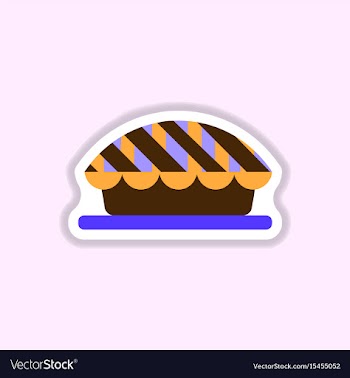 Pie icon delicious pie vector image