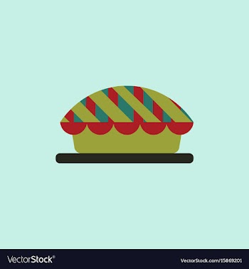 Pie icon delicious pie vector image