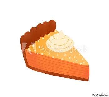 Pie piece flat vector illustration