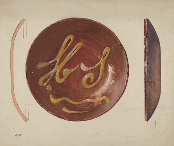 Pie Plate (ca. 1937) by Elmer | Free Photo - rawpixel