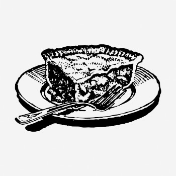 Pie slice clipart, dessert vintage | Free Vector - rawpixel