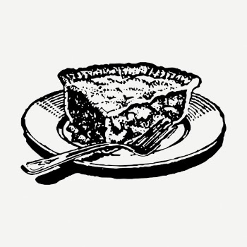 Pie slice drawing, dessert vintage | Free PSD - rawpixel