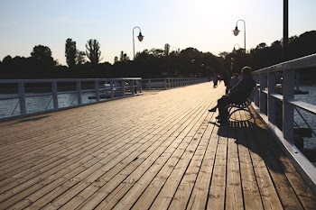 Pier at sunset