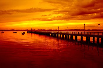 Pier at sunset