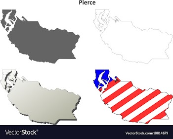 Pierce Map Icon Set vector image
