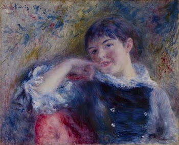 Pierre-Auguste Renoir's The Dreamer | Free Photo - rawpixel