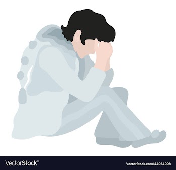 pierrot isolated illuatration of young man