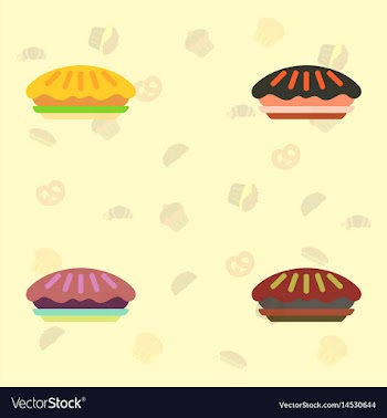 Pies set vector image