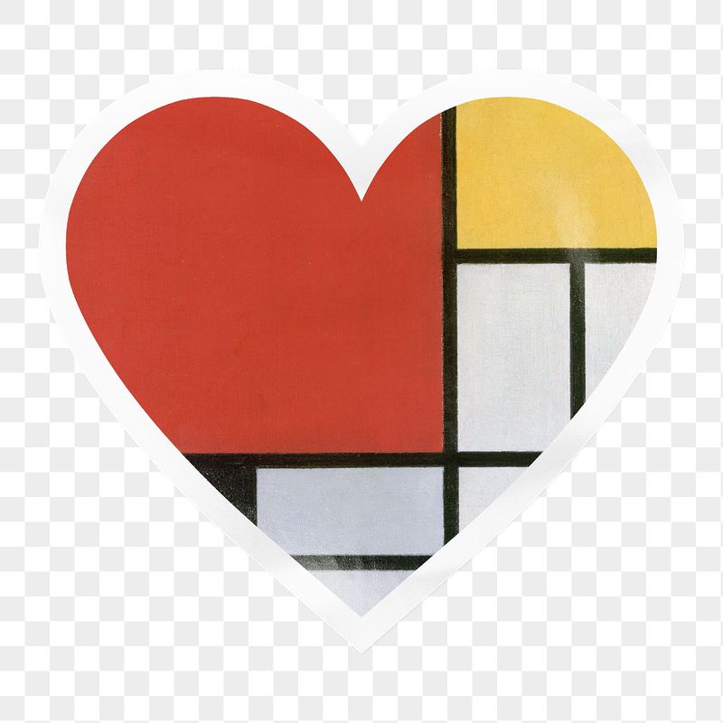 Piet Mondrian's png abstract pattern | Free PNG - rawpixel