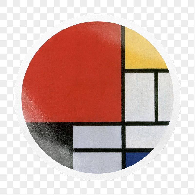 Piet Mondrian's png abstract pattern | Free PNG - rawpixel